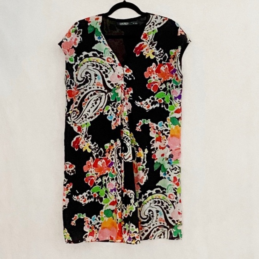 Lauren Ralph Lauren Paisley Pattern Shift Dress - Picture 9 of 10